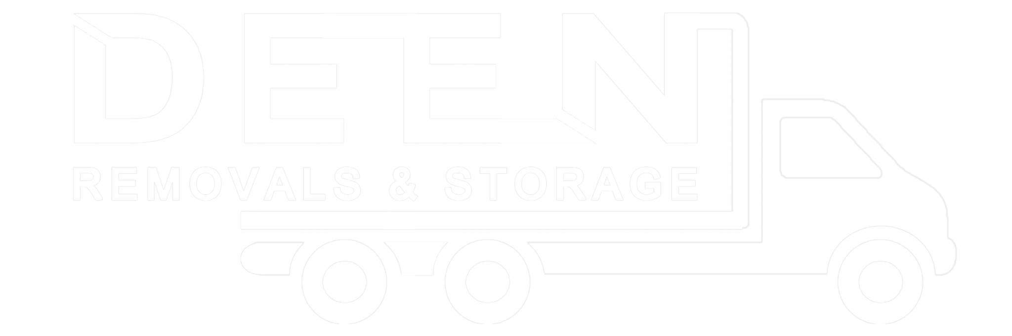 Deen Removals White Logo